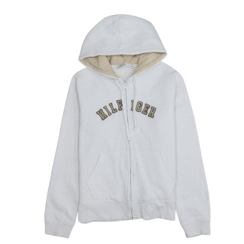 Tommy Hilfiger Men's White Full Zip Hoodie Size M