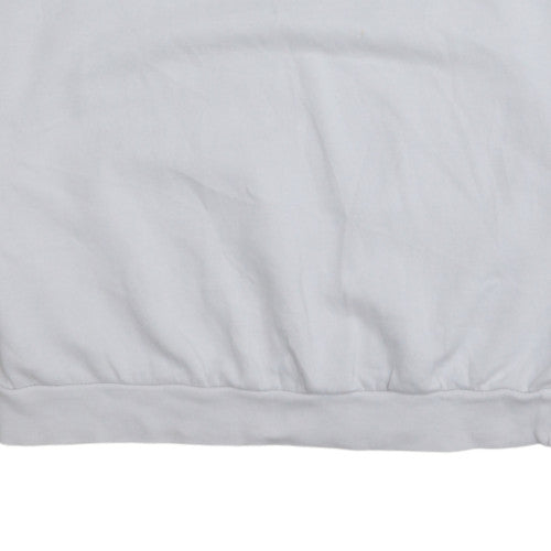 Adidas Womens White Crew Neck Pullover Sweatshirt Size 8