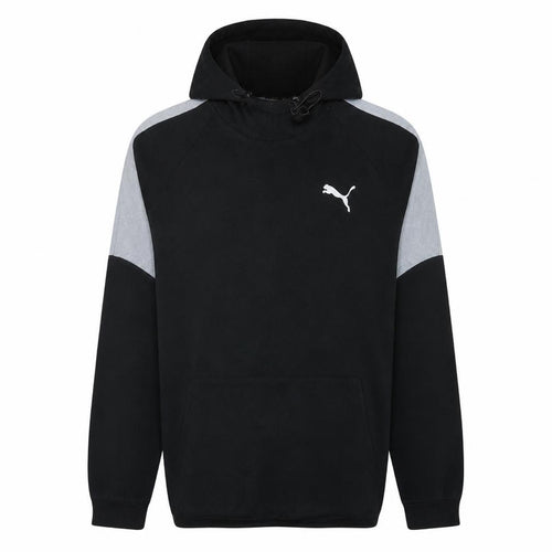 Puma Mens Black L Pullover Hoodie Fleece Sportswear