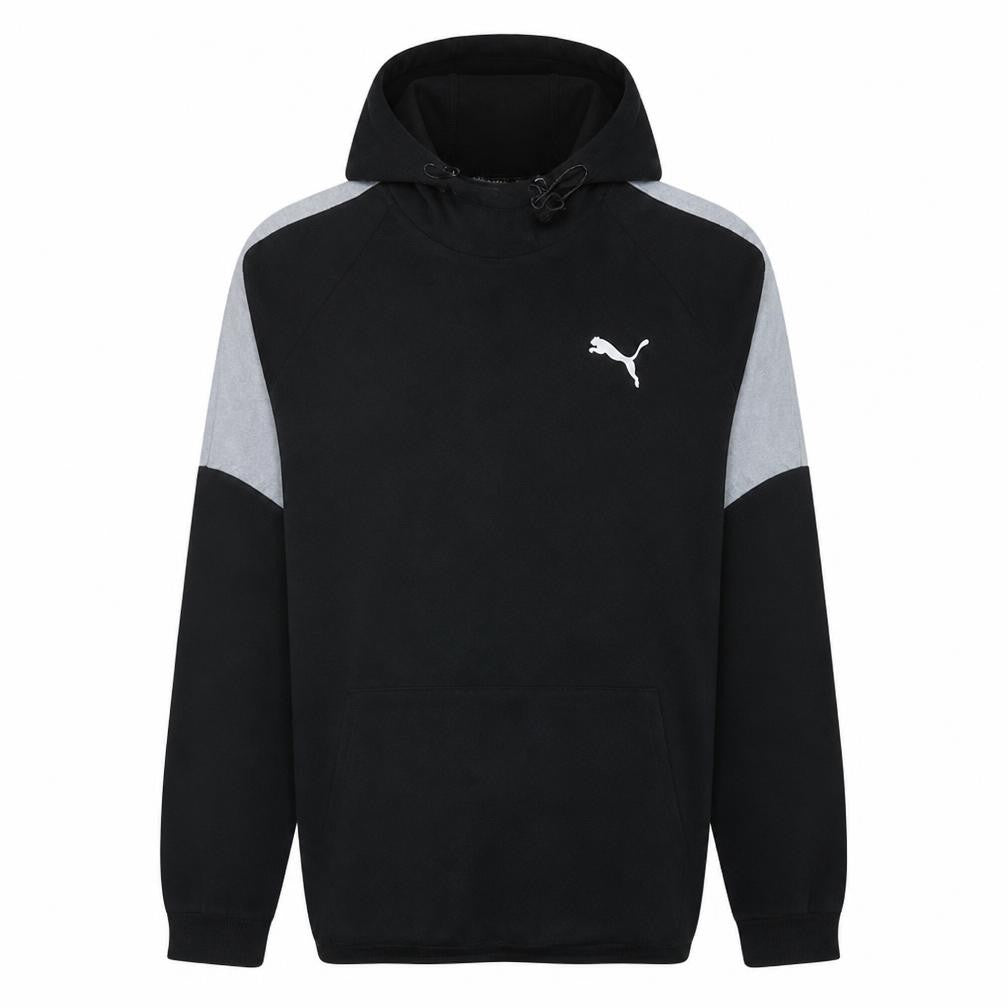 Puma Mens Black L Pullover Hoodie Fleece Sportswear