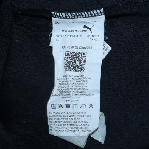 Puma Mens Black L Pullover Hoodie Fleece Sportswear