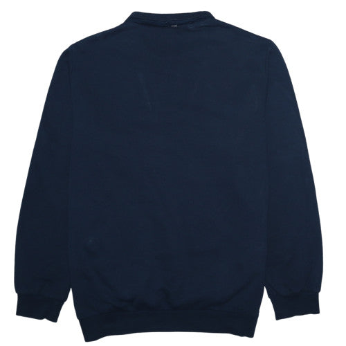 Lyle & Scott Men's Blue 1/2 Zip Collared Sweatshirt Size L