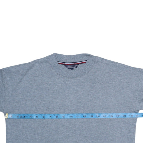 Tommy Hilfiger Women's Grey Crew Neck Layered Sweatshirt XS