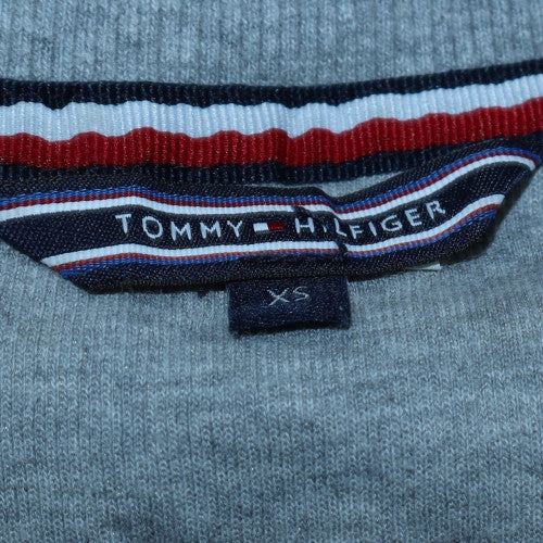 Tommy Hilfiger Women's Grey Crew Neck Layered Sweatshirt XS