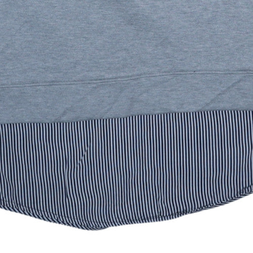 Tommy Hilfiger Women's Grey Crew Neck Layered Sweatshirt XS