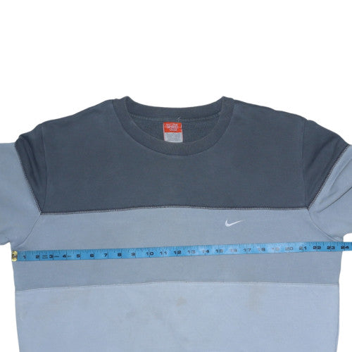 Nike Men's Blue XL Pullover Striped Crew Neck Sweatshirt