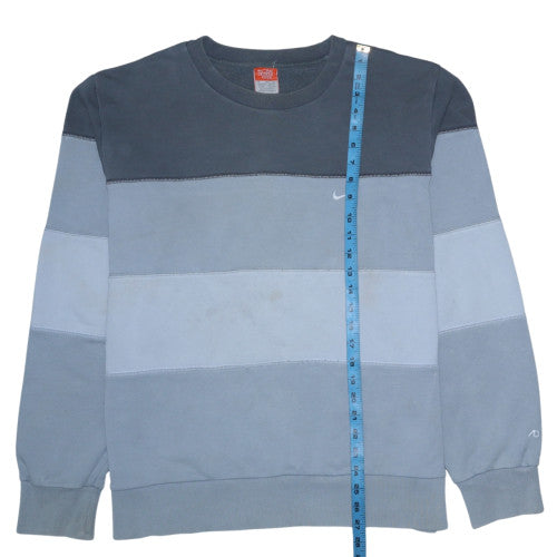 Nike Men's Blue XL Pullover Striped Crew Neck Sweatshirt