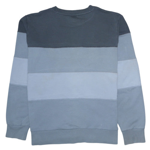 Nike Men's Blue XL Pullover Striped Crew Neck Sweatshirt