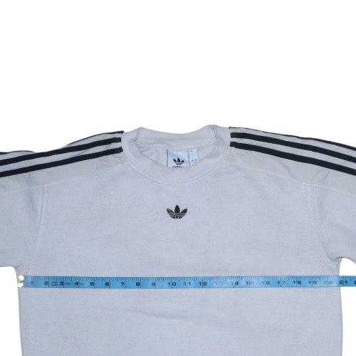 Adidas Men’s Grey Crew Neck Pullover Sweatshirt Size S