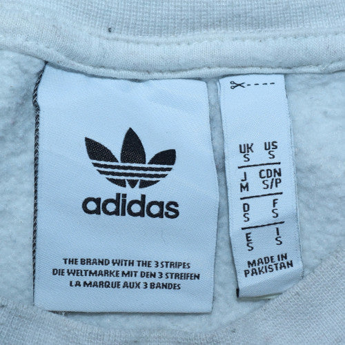 Adidas Men’s Grey Crew Neck Pullover Sweatshirt Size S