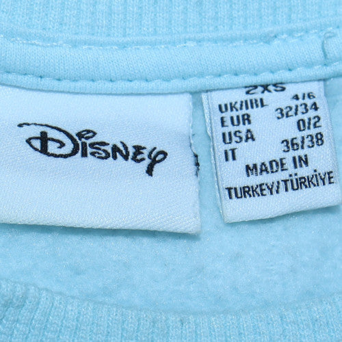 Disney Primark Women Light Blue Stitch Sweatshirt 2XS Pullover