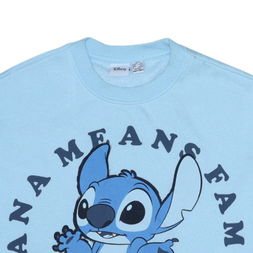 Disney Primark Women Light Blue Stitch Sweatshirt 2XS Pullover