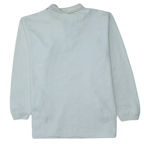 Champion Men's White XL 1/4 Zip Collared Sweatshirt