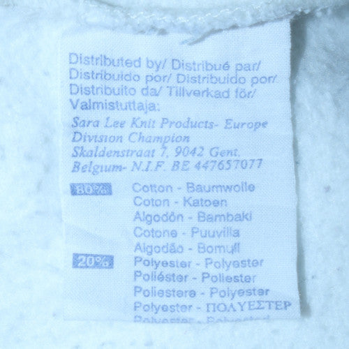 Champion Men's White XL 1/4 Zip Collared Sweatshirt