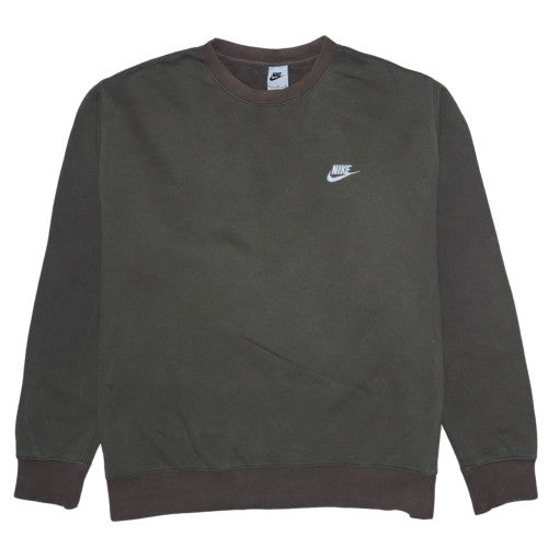 Nike Men's Green XL Pullover Crew Neck Fleece Sweatshirt