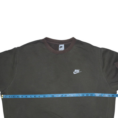 Nike Men's Green XL Pullover Crew Neck Fleece Sweatshirt