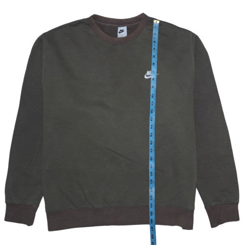 Nike Men's Green XL Pullover Crew Neck Fleece Sweatshirt
