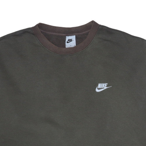 Nike Men's Green XL Pullover Crew Neck Fleece Sweatshirt