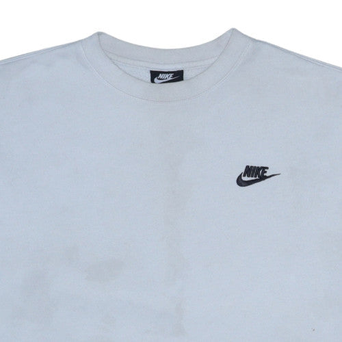 Nike Women’s Grey Cotton Blend Crew Neck Sweatshirt M