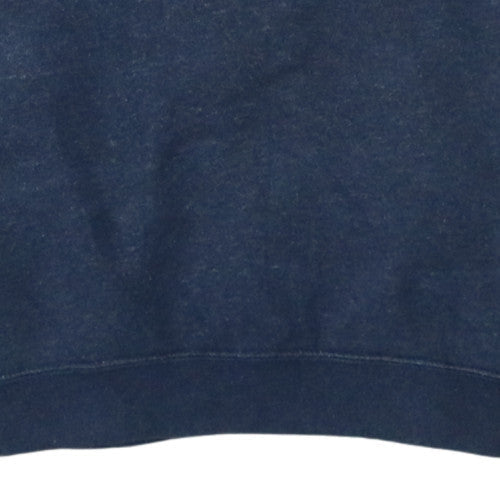 Nike Men Blue Crew Neck Pullover Sweatshirt Size M