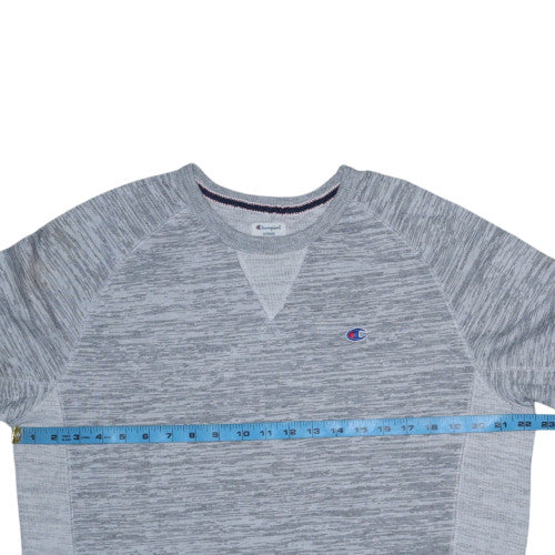 Champion Men's Grey Crew Neck Pullover Sweatshirt Size L