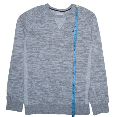 Champion Men's Grey Crew Neck Pullover Sweatshirt Size L