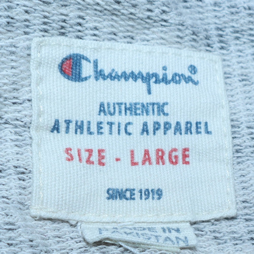 Champion Men's Grey Crew Neck Pullover Sweatshirt Size L