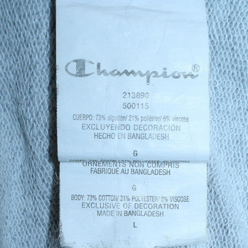 Champion Mens Grey Large Crew Neck Pullover Sweatshirt