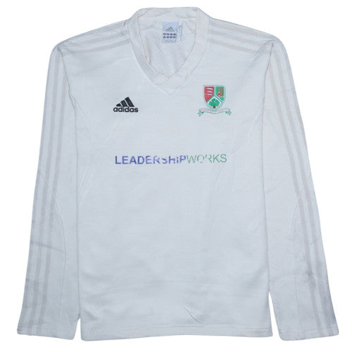 Adidas Men's White V-Neck ClimaWarm Pullover Sweatshirt Size M