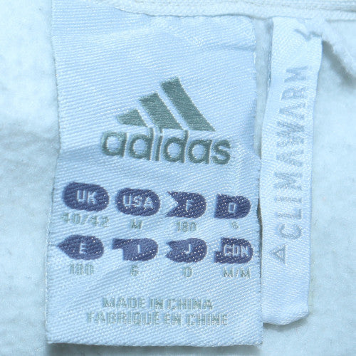 Adidas Men's White V-Neck ClimaWarm Pullover Sweatshirt Size M