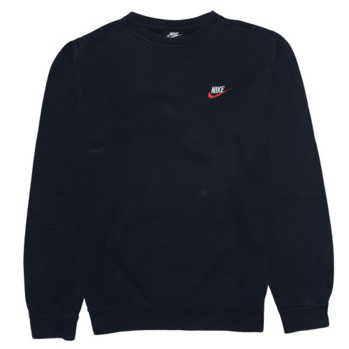 Nike Men's Black Small Pullover Crew Neck Fleece Sweatshirt