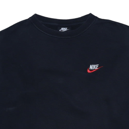 Nike Men's Black Small Pullover Crew Neck Fleece Sweatshirt