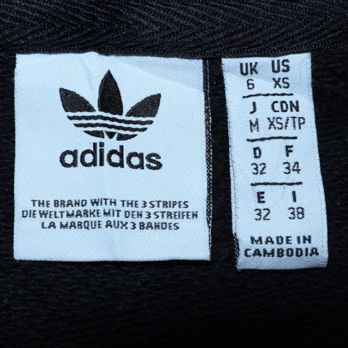Adidas Womens Black XS Crew Neck Pullover Sweatshirt