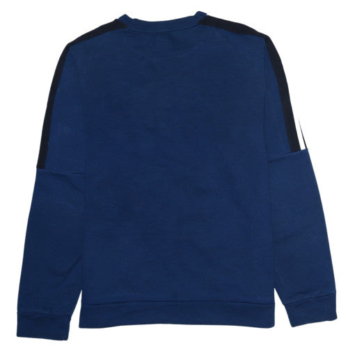 Adidas Men Blue Crew Neck Pullover Sweatshirt Size M