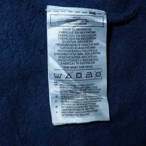 Adidas Men Blue Crew Neck Pullover Sweatshirt Size M