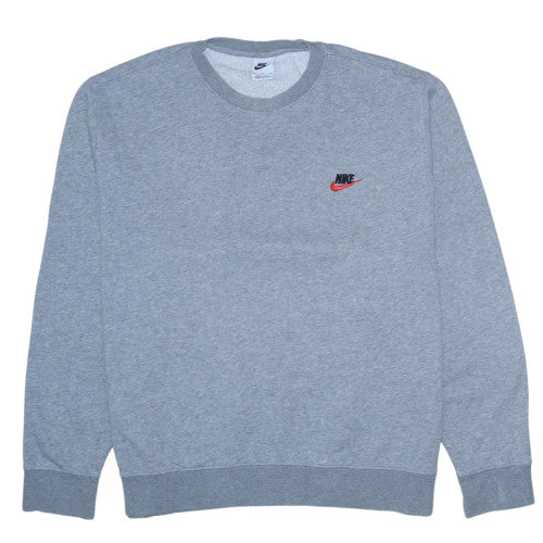 Nike Men's Grey XL Pullover Crew Neck Fleece Sweatshirt
