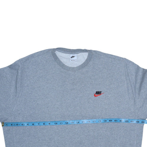 Nike Men's Grey XL Pullover Crew Neck Fleece Sweatshirt