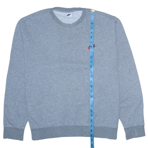 Nike Men's Grey XL Pullover Crew Neck Fleece Sweatshirt