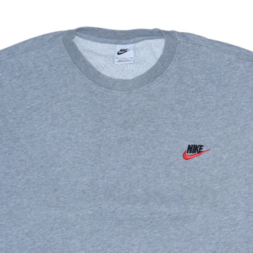 Nike Men's Grey XL Pullover Crew Neck Fleece Sweatshirt