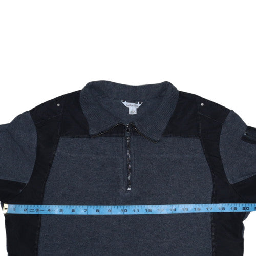 Calvin Klein Mens Grey Collared 1/2 Zip Knit Sweatshirt Size M