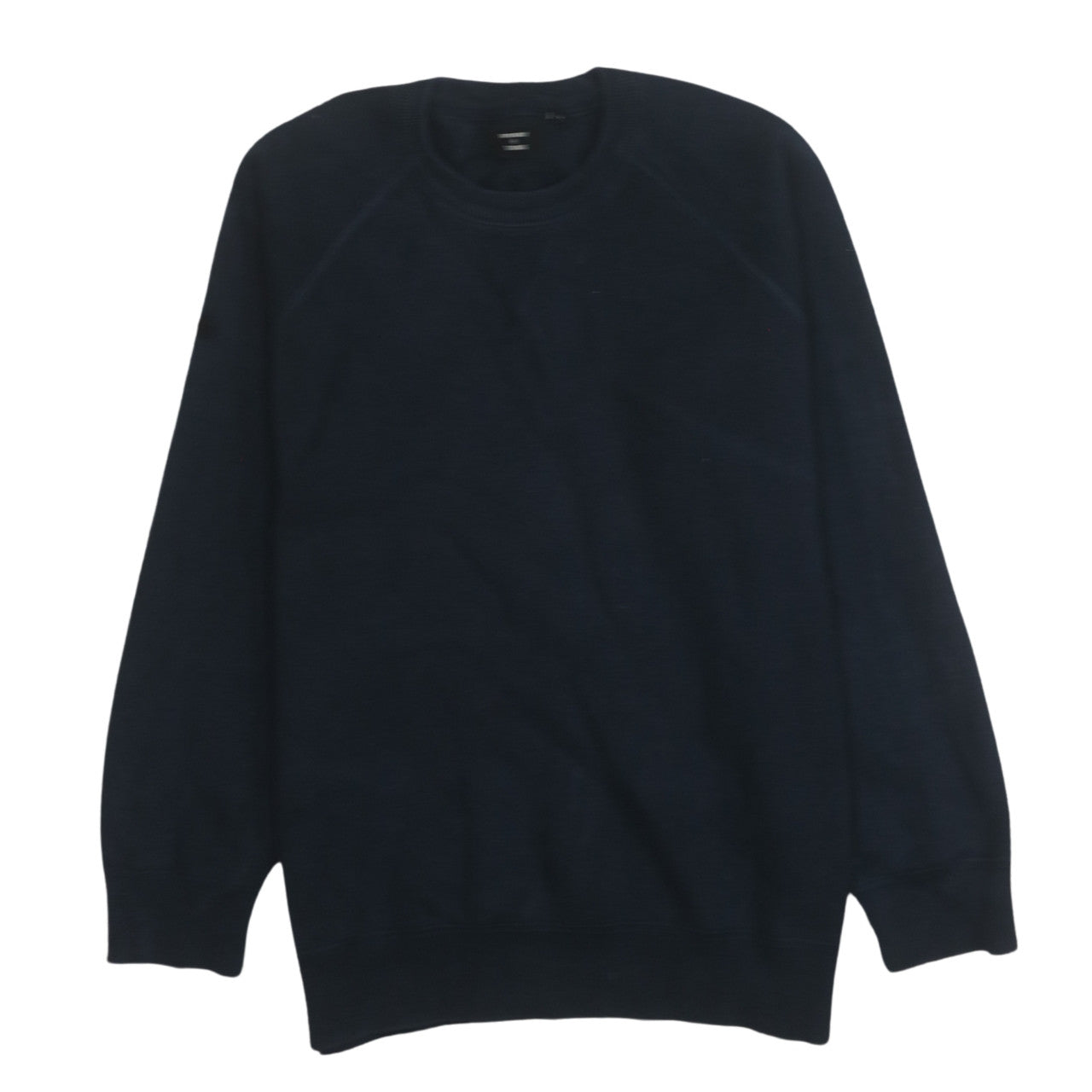 Superdry Men's Blue Cotton Crew Neck Pullover Sweatshirt Size L