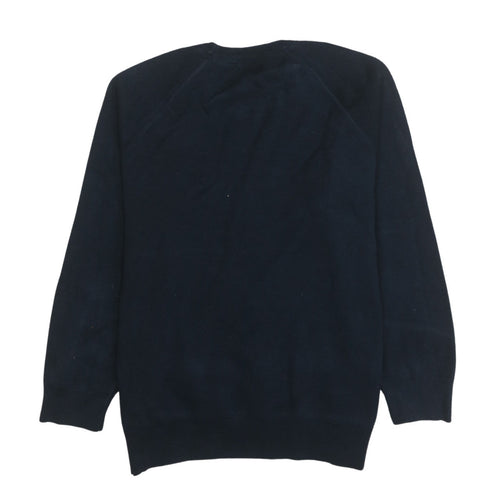 Superdry Men's Blue Cotton Crew Neck Pullover Sweatshirt Size L