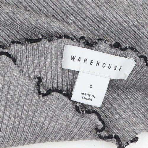 Warehouse Women’s Grey Knit Bodycon Midi Dress Size S
