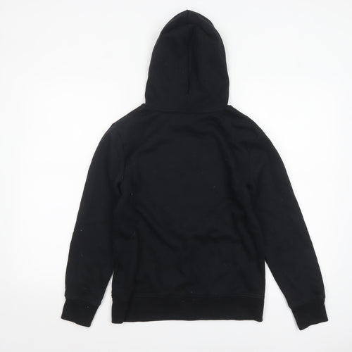 Jordan Boys Black 12-13 Years Pullover Hoodie with Logo Front