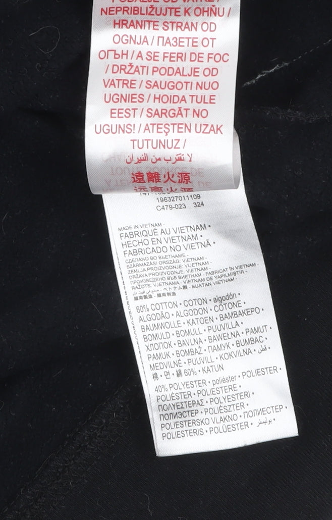 Jordan Boys Black 12-13 Years Pullover Hoodie with Logo Front