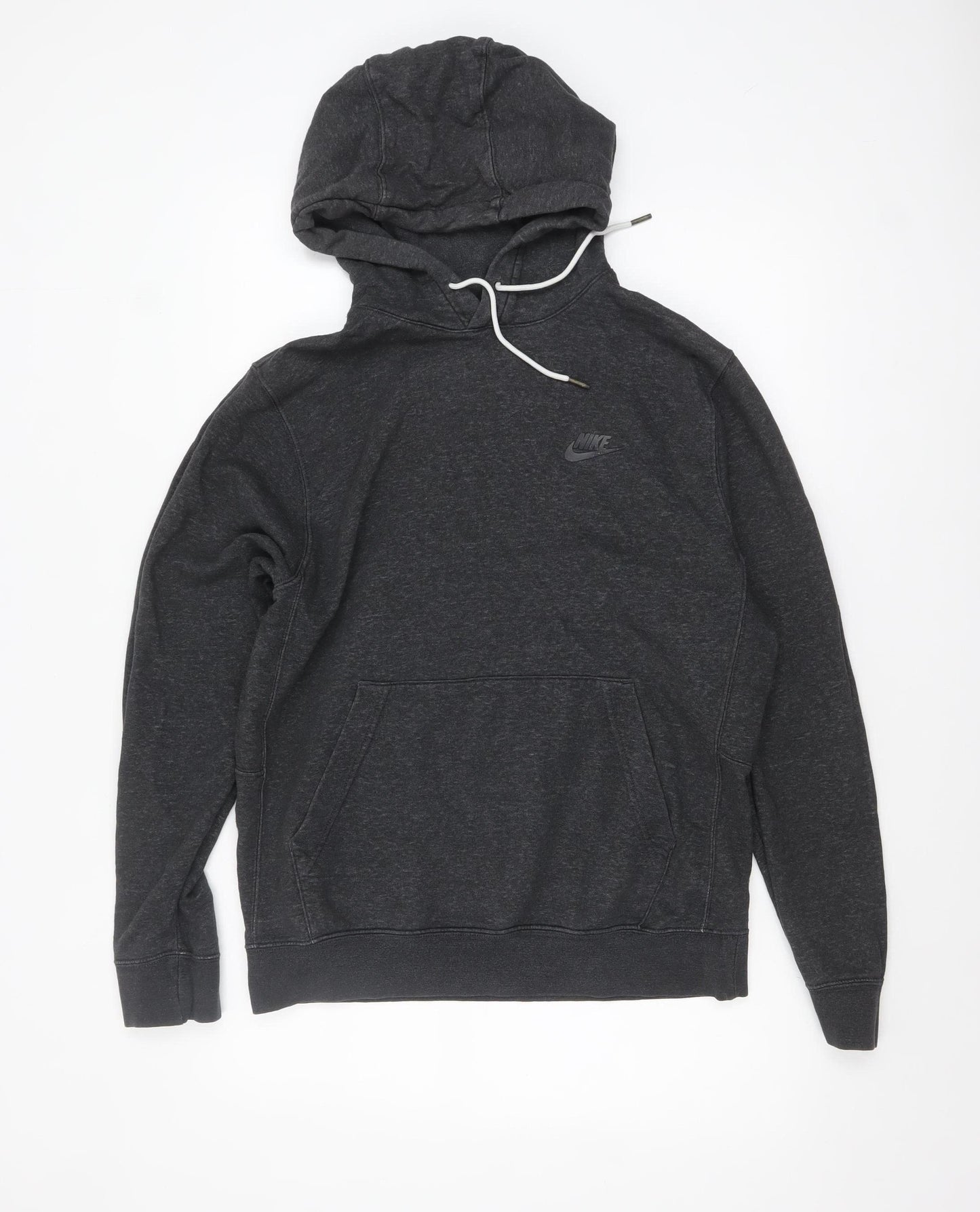 Nike Men's Black Pullover Hoodie Size S Fleece Cotton Blend