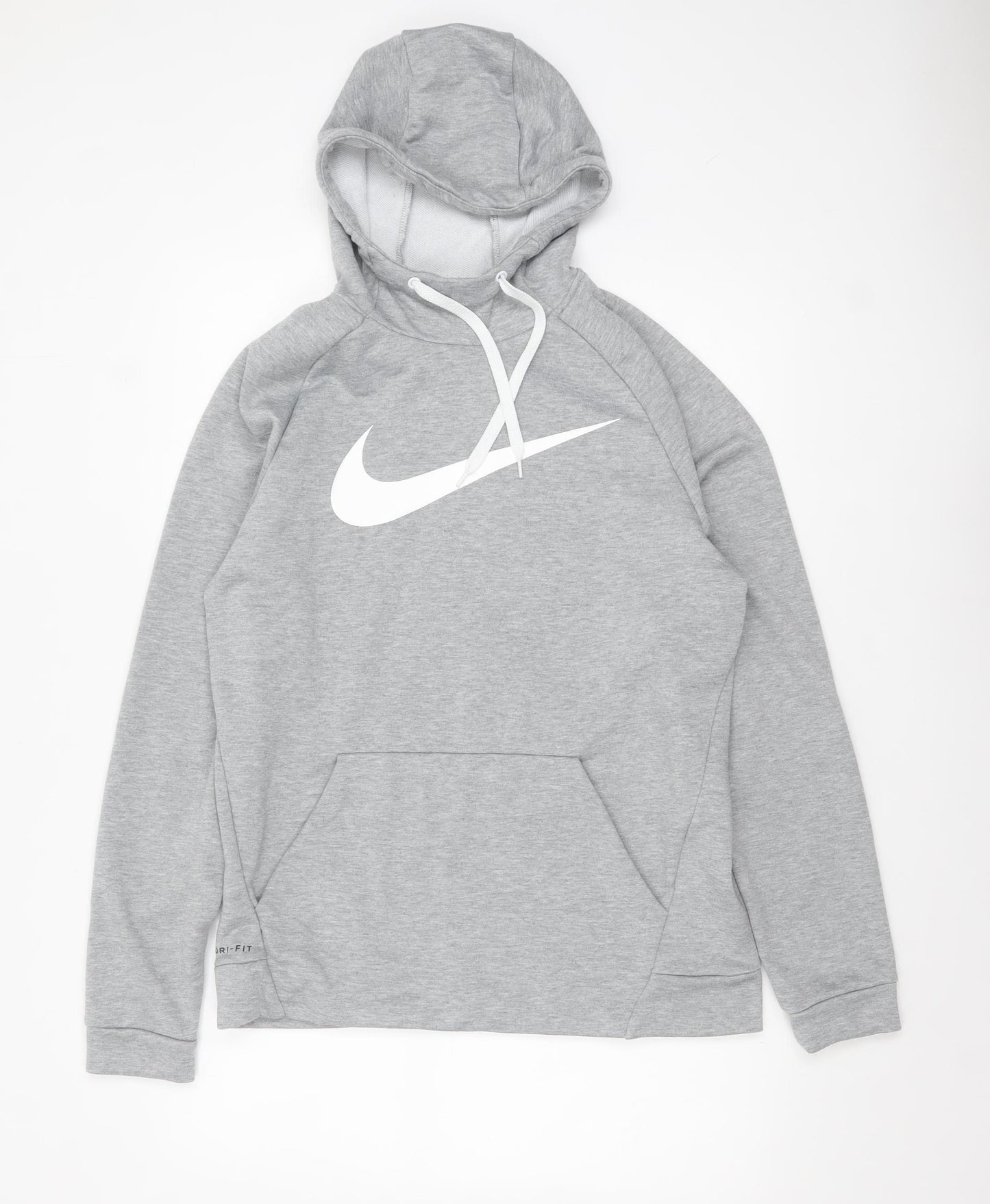 Nike Men's Grey Dri-FIT Pullover Hoodie M Sportswear