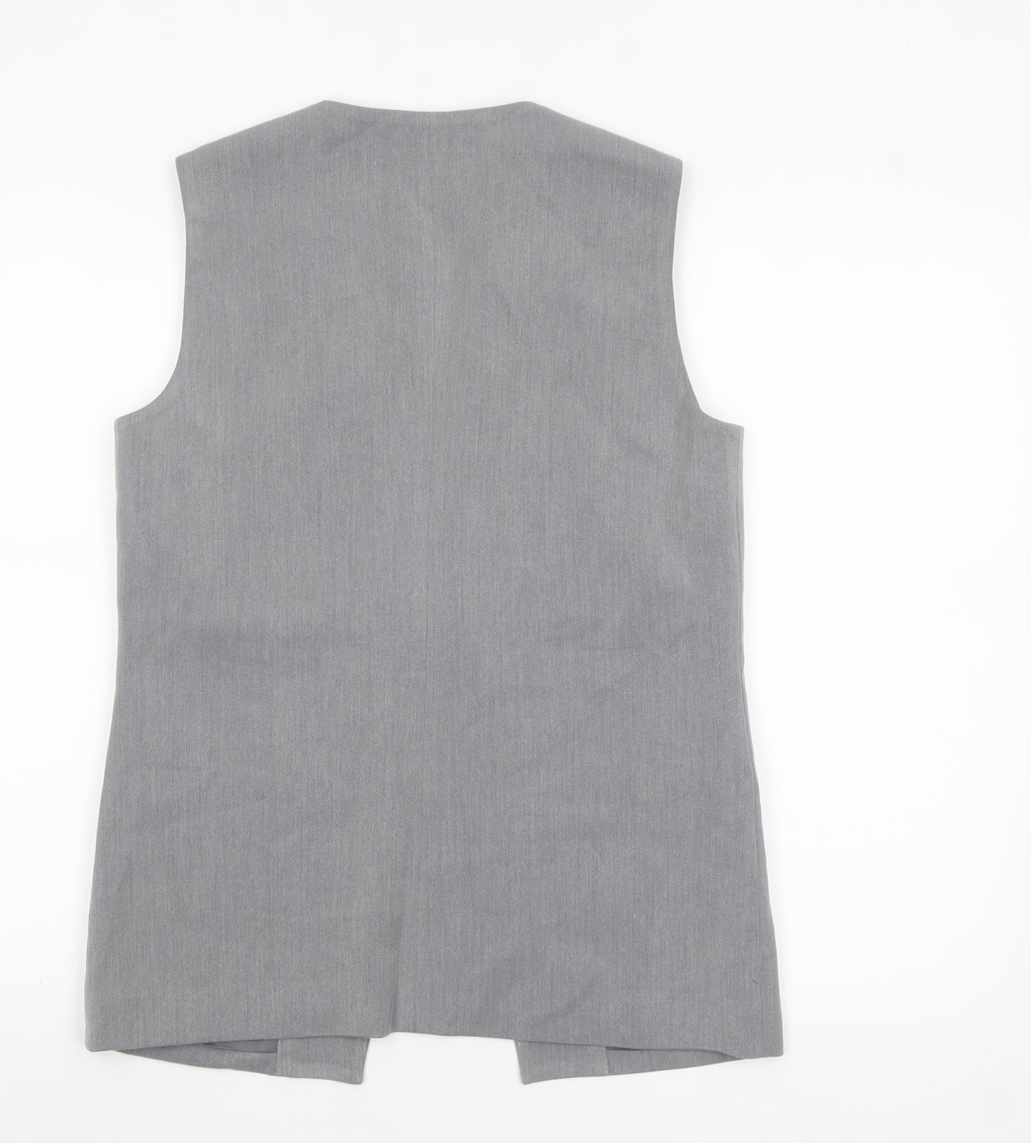KAIIA Women Grey Suit Waistcoat UK 8 Single Button Tailored Vest