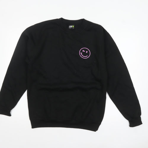 Pro RTX Men's Black Graphic Print Pullover Sweatshirt M