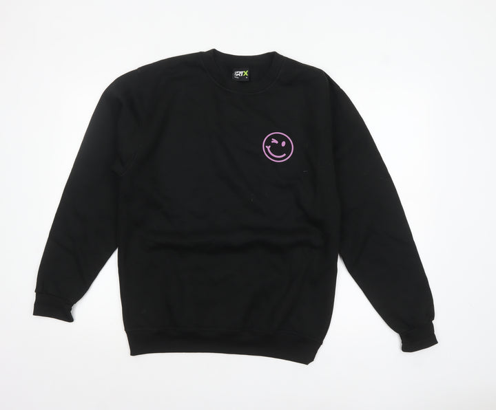 Pro RTX Men's Black Graphic Print Pullover Sweatshirt M